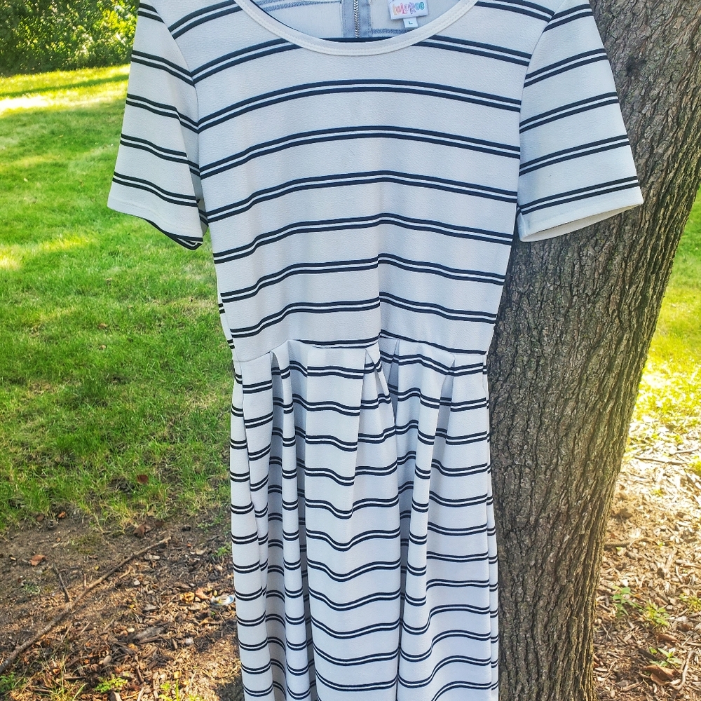2/$20 Black and White Striped Amelia